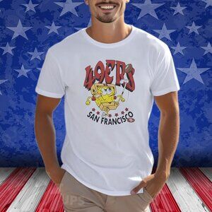 SpongeBob SquarePants San Francisco 49ers NFL Football Crossover Fan T-Shirt 05